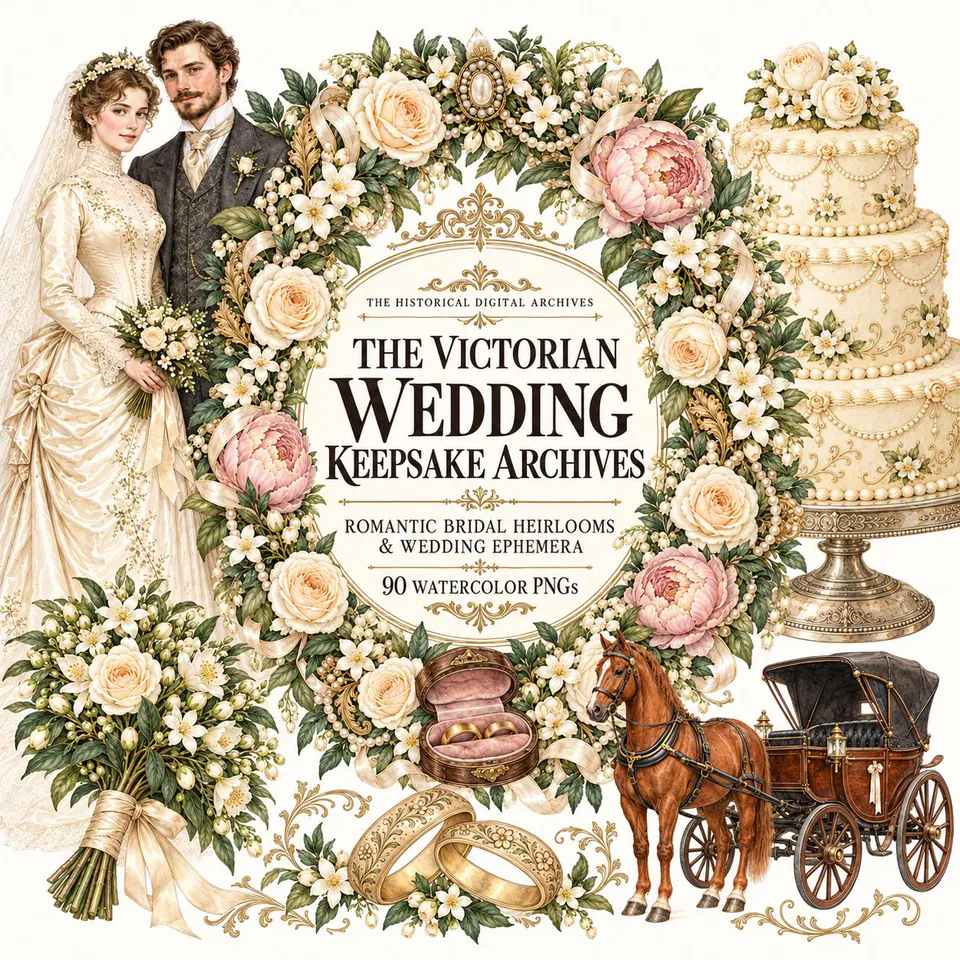 The Victorian Wedding Keepsake Archives, cover image of the collection